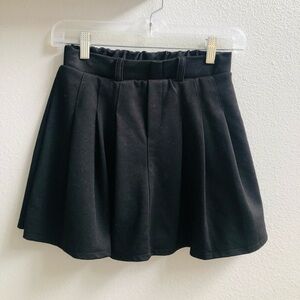 Zara Girl Black Pleated Skort  Skirt with Shorts Underneath size 11/12